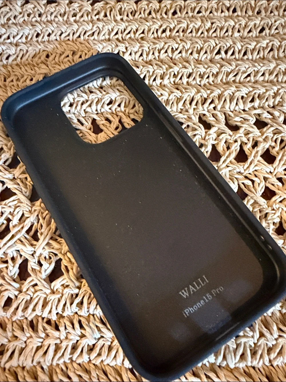 Walli iPhone 15 pro Checkered Card Slot Phone Case-never used.